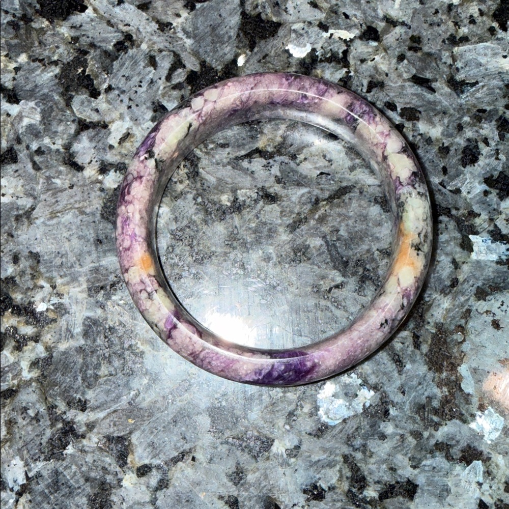 Charoite Bangle Bracelet 59MM (2.32”) Natural Stone